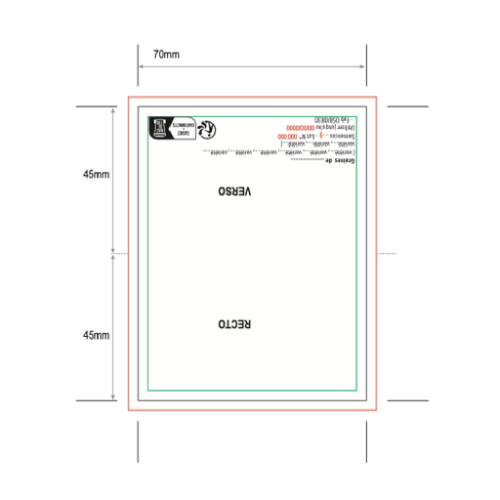 IDG67 Sachet graines personnalisé en papier calque avec cavalier - Impression numérique idée nature Impression numérique (Couleurs max : N/A, Surface max : N/A) - Cavalier (L: 70, H: 90)