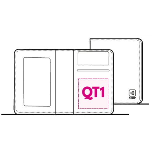 ASCOT53 Porte carte personnalisable anti RFID Ascot - Impression numérique Ascot Impression numérique (Couleurs max : N/A, Surface max : N/A) - Interieur (L: 50, H: 50)