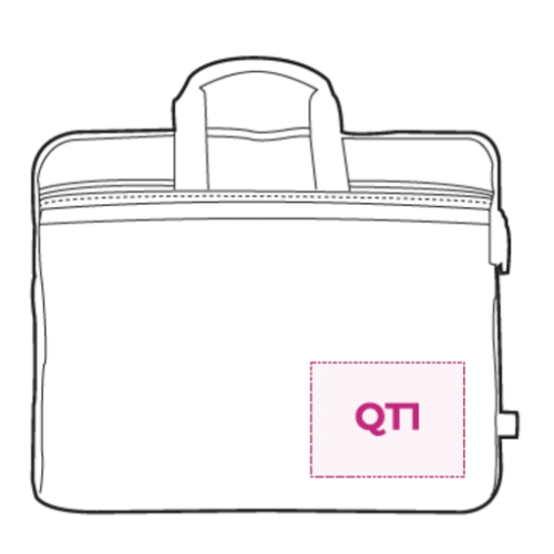 FAC633R Sacoche personnalisable porte-document et ordinateur portable en RPET - Impression numérique Sacoche facr Impression numérique (Couleurs max : N/A, Surface max : N/A) - Recto (L: 120, H: 90)