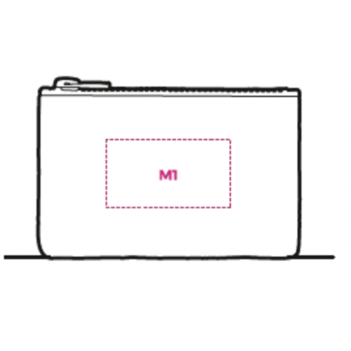 FAC07R Porte monnaie personnalisé en RPET - Sérigraphie porte monnaie FACr sérigraphie (Couleurs max : 1, Surface max : N/A) - Recto (L: 55, H: 30)