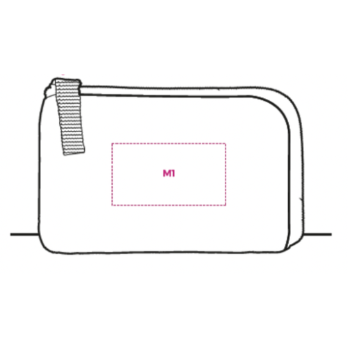FAC05R Porte-monnaie personnalisable avec porte-carte de crédit anti RFID en RPET - Sérigraphie FAC05R Sérigraphie (Couleurs max : N/A, Surface max : N/A) - Recto (L: 55, H: 30)