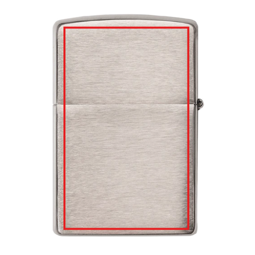 60000806 Briquet publicitaire Zippo® en Chrome brossé ou satin - Impression numérique Zippo Impression numérique (Couleurs max : 4, Surface max : N/A) - Verso (L: 38, H: 57)