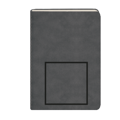 TOSCINE24 Carnet A5 personnalisé premium en fibre de cuire "nubuck" Made in Italie - Toscane - TOSCINE21 Embossage (Couleurs max : N/A, Surface max : N/A) - Couverture (S: 30 cm2)