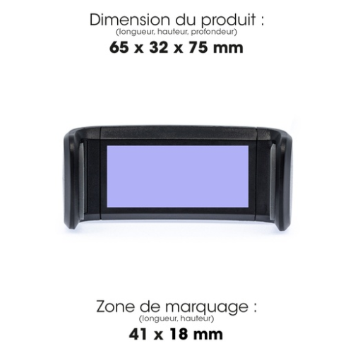 ALTCARTAMPOWHNU Support personnalisable pour voiture Paddo en plastique recyclé - Impression numérique paddo akashi Impression numérique (Couleurs max : 4, Surface max : N/A) - Devant (L: 41, H: 18)
