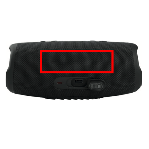 JBLCHARGE5 Enceinte personnalisé JBL Charge 5 - Impression numérique jbl charge 5 Impression numérique (Couleurs max : 4, Surface max : N/A) - devant (L: 100, H: 30)