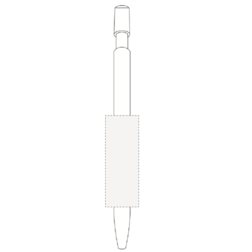 3460001E25 Stylo bille personnalisable Media clic BIC Ecolution® - Sérigraphie corps media clic ecolution Sérigraphie (Couleurs max : 4, Surface max : N/A) - Corps arrière clip (L: 20, H: 55)