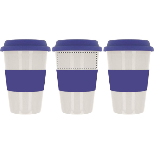 MO7683-04 Mug publicitaire en céramique et silicone 400ml - TRIBECA - RS6 Sérigraphie circulaire (Couleurs max : 1, Surface max : 21.0) - ROUNDSCREEN (L: 70.0, H: 30.0, S: 21.0) (par défaut)