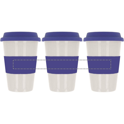 MO7683-04 Mug publicitaire en céramique et silicone 400ml - TRIBECA - RS3 Sérigraphie circulaire (Couleurs max : 1, Surface max : 44.0) - ROUNDSCREEN RIBBON (L: 220.0, H: 20.0, S: 44.0) (par défaut)