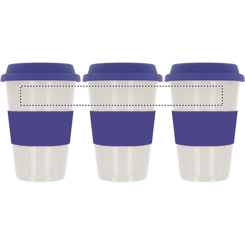 MO7683-04 Mug publicitaire en céramique et silicone 400ml - TRIBECA - TC Transfert céramique (Couleurs max : 8, Surface max : 50.6) - FRONT (L: 230.0, H: 22.0, S: 50.6) (par défaut)