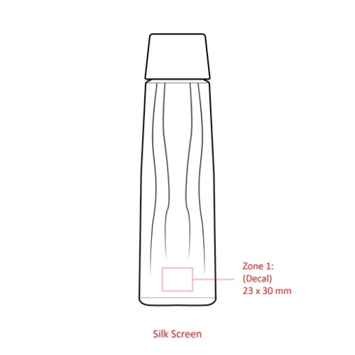 BND882 Bouteille publicitaire en verre et bambou FSC 750ml - Gravure laser chili concept Gravure laser (Couleurs max : 1, Surface max : N/A) - Devant (L: 23, H: 30)