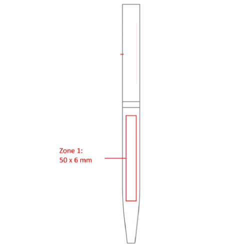 BND78XL Stylo personnalisable haut de gamme en inox recyclé - Sari twist - Gravure Miroir BND188 Chili Gravure miroir (Couleurs max : N/A, Surface max : N/A) - derrière corps (L: 50, H: 6)
