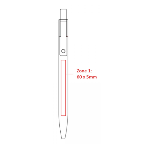 bnd184 Stylo personnalisé en aluminium recyclé BAAM - Gravure Miroir BND188 Chili Gravure miroir (Couleurs max : N/A, Surface max : N/A) - Côté corps (L: 60, H: 5)