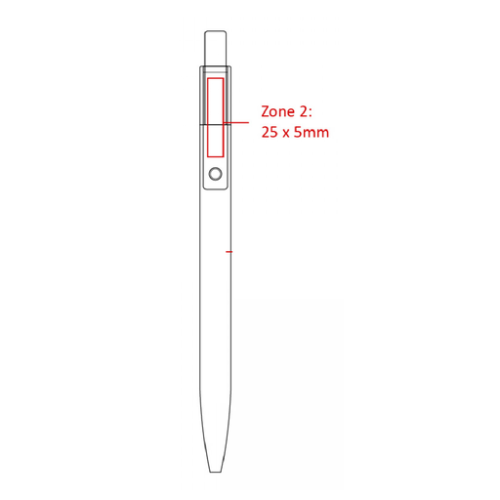 bnd184 Stylo personnalisé en aluminium recyclé BAAM - Gravure Miroir BND188 Chili Gravure miroir (Couleurs max : N/A, Surface max : N/A) - coté haut (L: 25, H: 5)