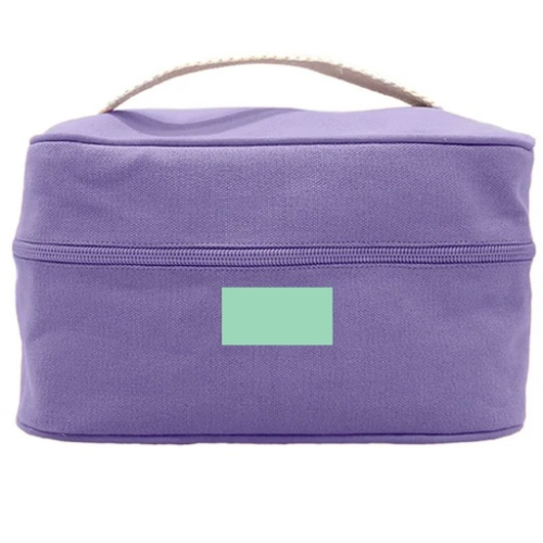 LINA Vanity personnalisable Lina en coton 100% Bio GOTS 350g/m2 Studio by Hindbag - Tampographie étiquette Hindbag Sérigraphie (Couleurs max : 4, Surface max : N/A) - Etiquette (L: 45, H: 20)
