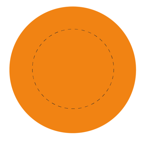 S008806 Balle anti-stress publicitaire Jack-o'-lantern - Tamp 1 RJpint Tampographie (Couleurs max : N/A, Surface max : N/A) - Face avant (D: 45)