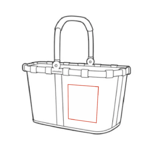 BK7003 Sac à provision pliable personnalisable 39L Carrybag - Reisenthel - Sérigraphie reisenthel Pubos Sérigraphie (Couleurs max : N/A, Surface max : N/A) - Devant à droite (L: 11, H: 17)