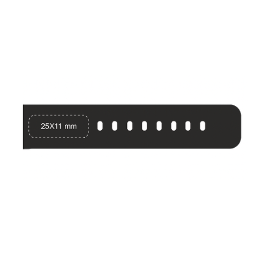 TLSM11 Montre connectée personnalisable TLSM 11 - TELEFUNKEN® - Gravure XBRANDS Gravure (Couleurs max : N/A, Surface max : N/A) - Devant droit (L: 25, H: 11)