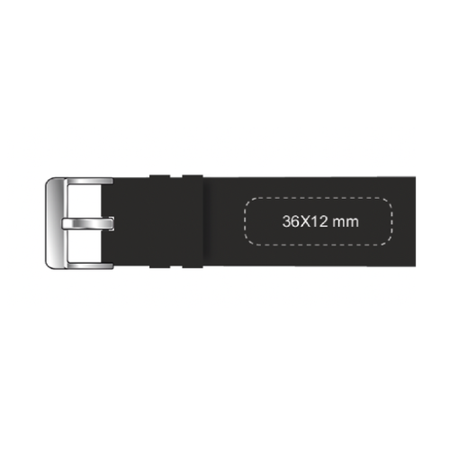 TLSM06 Montre connectée personnalisable TLSM 06 pro - TELEFUNKEN® - Gravure XBRANDS Gravure (Couleurs max : N/A, Surface max : N/A) - gauche derrière (L: 36, H: 12)