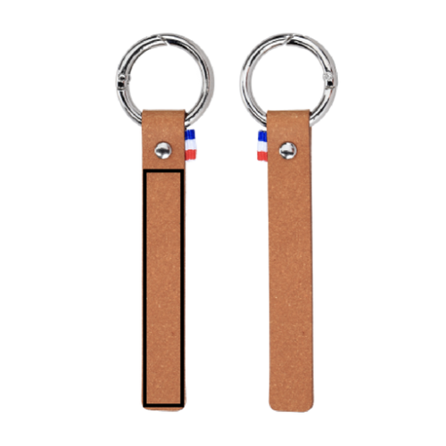 False Porte-clé personnalisable en cuir 150 x 23 mm - Made in france - Marquage à chaud boracay porte clé synderme Marquage à chaud (Couleurs max : 1, Surface max : N/A) - Corps (L: 15, H: 93)