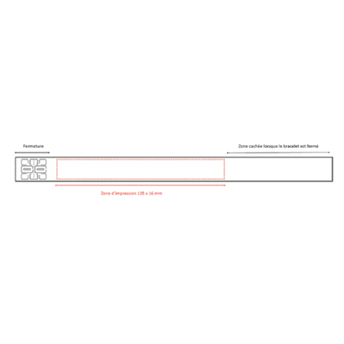 TENSJRS-11-PDG-I Bracelet personnalisés en tyvek 19mm impression en couleur - Funk - Impression numérique bracelet pdc Impression numérique (Couleurs max : 4, Surface max : N/A) - Recto (L: 135, H: 16)