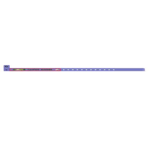 97 Strawberry Bracelets en vinyle personnalisés translucides, 13 mm, impression en couleurs - Acid - Impression numérique bracelet pdc Impression numérique (Couleurs max : 4, Surface max : N/A) - Recto (L: 59,33, H: 2,65)