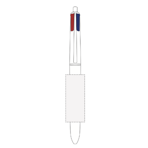 BIC1106-01 Stylo publicitaire 4 couleurs Bic® Shiny - Marquage inclus - Gravure laser bic shine Gravure laser (Couleurs max : N/A, Surface max : N/A) - Corps centré clip (L: 20, H: 50)