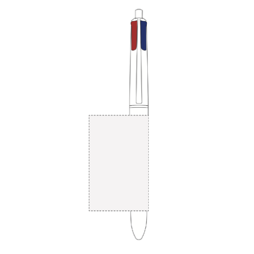 BIC1106-01 Stylo publicitaire 4 couleurs Bic® Shiny - Marquage inclus - Gravure laser Bic 360° Gravure laser (Couleurs max : 1, Surface max : N/A) - 360° (L: 37,3, H: 60)
