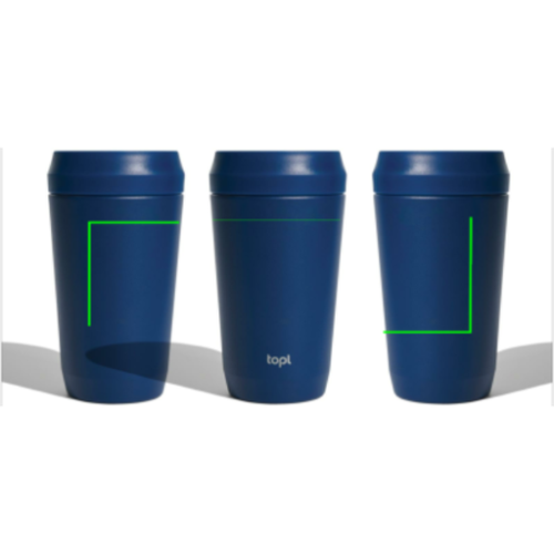 RBTGS12SA Mug isotherme publicitaire avec couvercle 360 en acier recyclé 354 ml - Topl - Sérigraphie topl Sérigraphie topl (Couleurs max : 1, Surface max : N/A) - 360° (L: 200, H: 80)