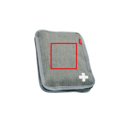 PLR000193 Trousse de secours personnalisable en polyester 42 éléments - Fast & Secours L - Impression numérique trousse de 1er secours baladeo Impression numérique trousse de 1er secours baladeo (Couleurs max : 4, Surface max : N/A) - Recto (L: 100, H: 100)