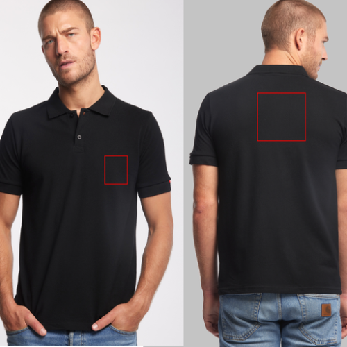 SARTRE Polo personnalisable Made in France - XS à 4XL - SARTRE - broderie dos+poitrine pubos walomo cartman Broderie (Couleurs max : N/A, Surface max : N/A) - Coeur et Dos cartman (L: Dos : 150 x 150 mm, H: Coeur : 80 x 150 mm)