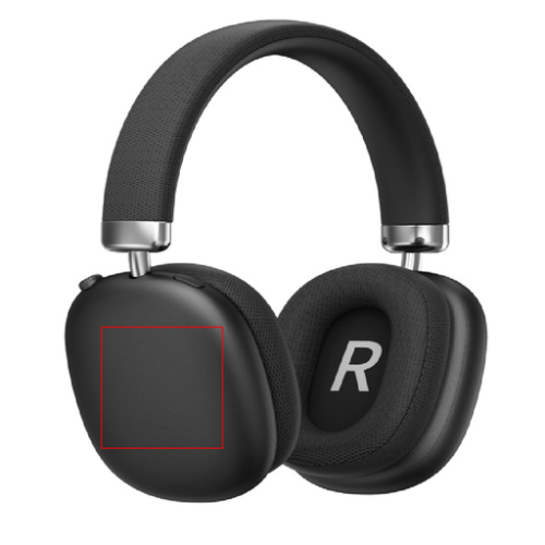BLP4996 Casque personnalisé sans fil - Tampographie Pubos Objet de luxe Tampographie Pubos Objet de luxe (Couleurs max : 1, Surface max : N/A) - Devant (L: 30, H: 50)