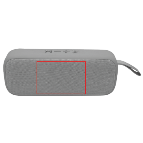 TES267N Enceinte personnalisable compatible Bluetooth - tampographie delta enceinte Bluetooth 2 Tampographie (Couleurs max : 1, Surface max : N/A) - Sur le devant du HP (grille), uniquement en noir (L: 60, H: 40)
