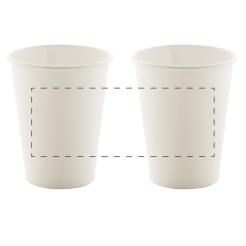 AP808908 Gobelet en carton publicitaire Théa 340 ml - Sérigraphie rotative gobelet anda Sérigraphie rotative gobelet anda (Couleurs max : 1, Surface max : N/A) - Cylindrique (L: 160, H: 60)