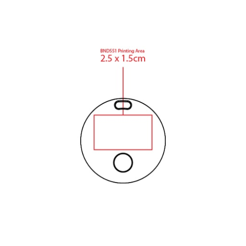 BND551 Tracker d'objet personnalisable Apple + Android - MopTag - Impression numérique AirTag Impression numérique AirTag chili (Couleurs max : 4, Surface max : N/A) - Recto (L: 25, H: 15)
