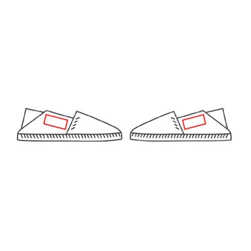 ESP01_BLM Espadrilles personnalisable en coton canevas Bleu Marine Taille 36 au 45 - Navira - Sérigraphie Espadrilles Sogift 2 pieds Sérigraphie 2 pieds (Couleurs max : 1, Surface max : N/A) - Cheville intérieur 2 pieds (L: 50, H: 50)