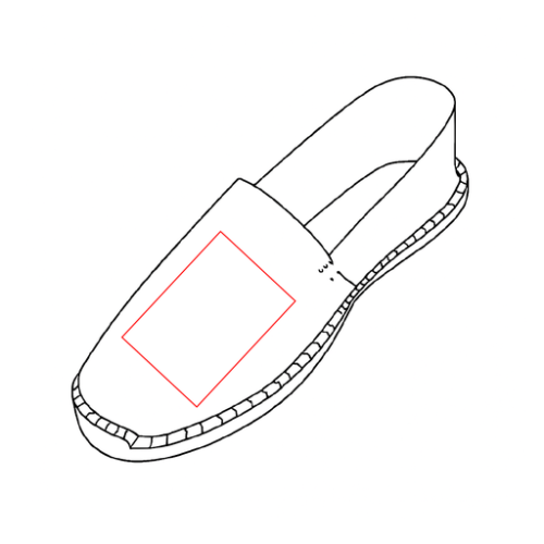 ESP01_KAK Espadrilles personnalisable en coton canevas Kaki Taille 36 au 45 - Oliva - Sérigraphie Espadrilles SoGift 1 pied Sérigraphie 1 pied (Couleurs max : 1, Surface max : N/A) - Dessus 1 pied (L: 50, H: 50)