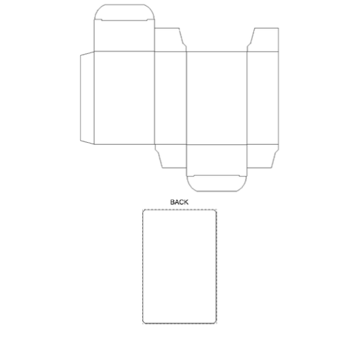 AP716550 Mini jeu de carte personnalisable avec boîte en papier cartonnée - 55 x 85 mm - Impression numérique Anda Impression numérique (Couleurs max : 4, Surface max : N/A) - Boîte et dos de la carte (S: Boîte : 162 x 152mm - Dos de la carte : 55 x 85 mm)