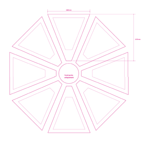 POPSUN RD 270 Parasol personnalisé aluminium Rond de 2,7x2,7m - Impression numérique walomo bar Impression numérique walomo bar (Couleurs max : N/A, Surface max : N/A) - Toile (L: 1060, H: 1170)