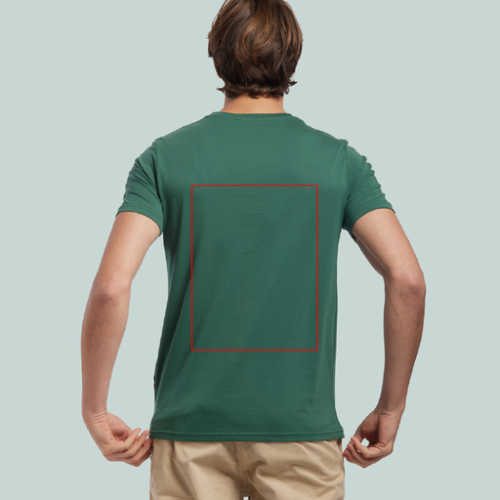 DESCARTES T-shirt personnalisable Homme en coton bio Made In France DESCARTES XS au 3XL - SerigraphiePubosCouleurTshirt Sérigraphie (Couleurs max : N/A, Surface max : 35 x 42 cm) - Verso (L: 350, H: 420)