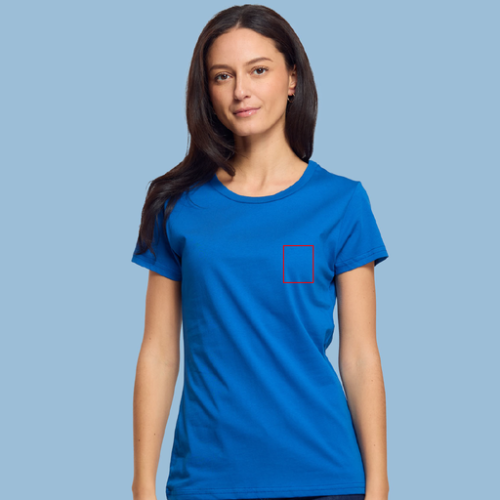 WEIL T-shirt personnalisable femme en coton bio Made In France WEIL S au 2XL - broderie poitrine pubos walomo cartman Broderie (Couleurs max : N/A, Surface max : 8 x 10 cm) - Coeur (L: 80, H: 100)