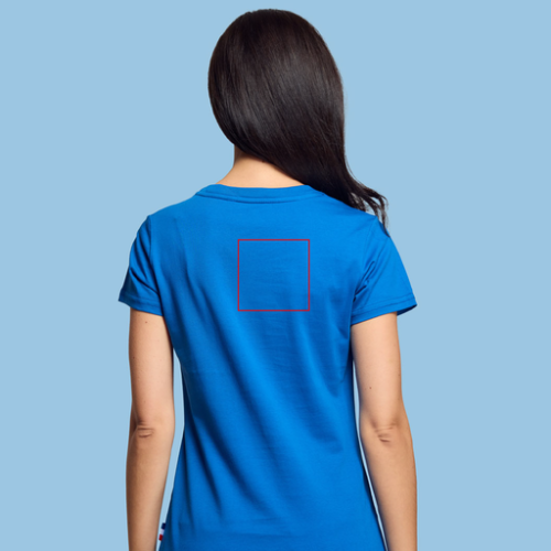 WEIL T-shirt personnalisable femme en coton bio Made In France WEIL S au 2XL - broderie dos pubos walomo cartman Broderie (Couleurs max : N/A, Surface max : 15 x 15 cm) - Dans le dos (L: 150, H: 150, S: 225.0)