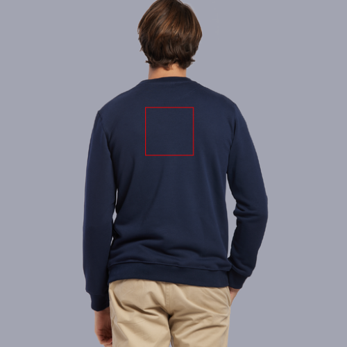 VOLTAIRE Sweat-shirt personnalisable à col rond unisexe en coton bio Made In France VOLTAIRE XS au 3XL - broderie dos pubos walomo cartman Broderie (Couleurs max : N/A, Surface max : 15 x 15 cm) - Dans le dos (L: 150, H: 150, S: 225.0)