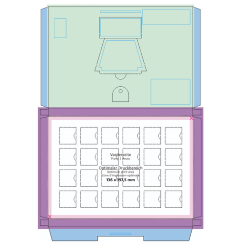 False Calendrier de l'avent publicitaire A5 écologique - dès 1 pièce - Persoinclusefullcolor Impression numérique incluse (Couleurs max : N/A, Surface max : N/A) - Recto (L: 197,5, H: 136)