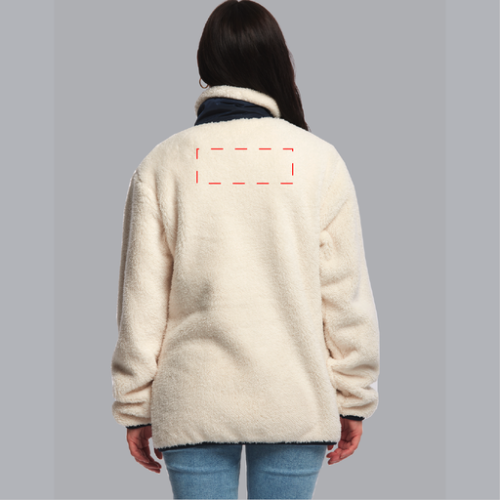 False Veste polaire sherpa personnalisable ANOUK - S à 2XL - broderie dos pubos walomo cartman Broderie (Couleurs max : N/A, Surface max : 15 x 15 cm) - Dos (L: 250, H: 90)