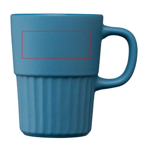 MVP Mug personnalisé en céramique avec finition mate et relief cannelé Majesty 445 ml - Serigraphie mug seattle goldstar Serigraphie (Couleurs max : 1, Surface max : N/A) - Centré (L: 63,5, H: 25,4)