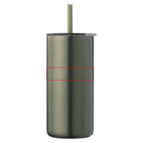 WGG Gobelet personalisable avec paille en acier inoxydable à double paroi 475ml borealis - Impression numérique borealis Impression numérique (Couleurs max : 4, Surface max : N/A) - Autour du gobelet (L: 238, H: 76,2)