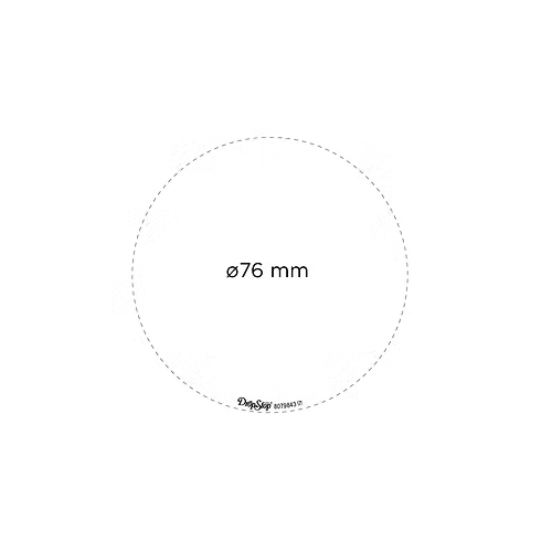False Dropstop® personnalisable - impression numérique incluse - Persoinclusefullcolor Impression numérique incluse (Couleurs max : N/A, Surface max : N/A) - Recto (D: 76)