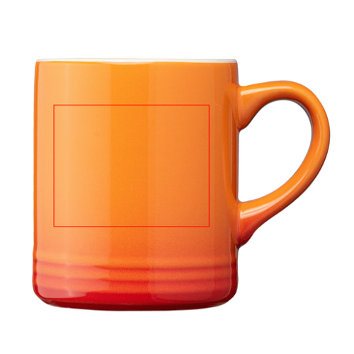 MVQ Mug en céramique personnalisable effet ombré Corin 355 ml - Sérigraphie Corin goldstar Sérigraphie (Couleurs max : 4, Surface max : N/A) - Centré sur la tasse (L: 40, H: 40)