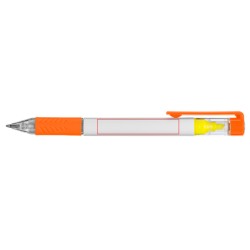 PDE Stylo surligneur personnalisable avec grip coloré Bergman - Impression numérique Bergman Impression numérique (Couleurs max : N/A, Surface max : N/A) - Enroulé autour du corps du stylo (L: 70,612, H: 36,068)
