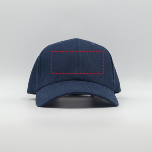 FR01 Casquette personnalisable 6 pans Classique 100% coton 280gr - Fabriqué en France - hexacap - Broderie casquette Broderie (Couleurs max : 1, Surface max : N/A) - Devant (L: 100, H: 60)
